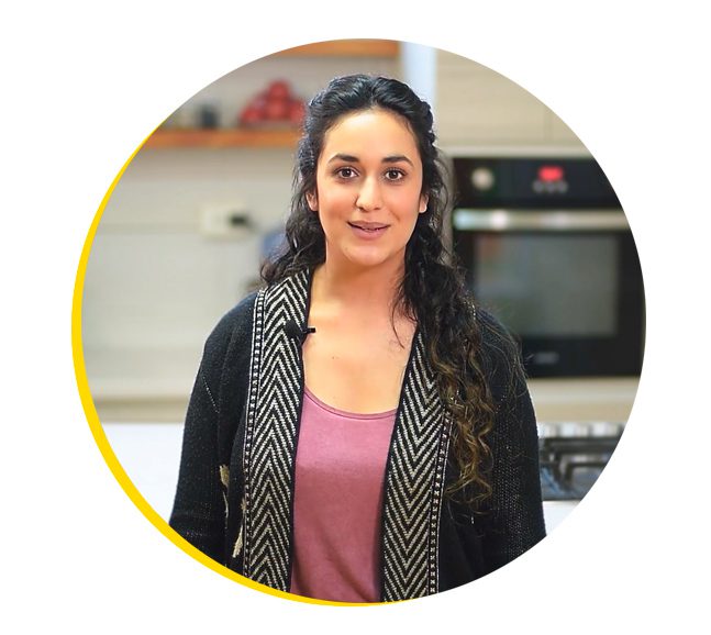 Profesora Karime Abu Gosh del Curso Cocina Árabe